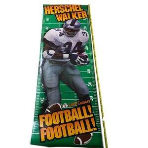 Herschel Walker Dallas Cowboys 34 Football Little Caesars Poster Print 1996 New